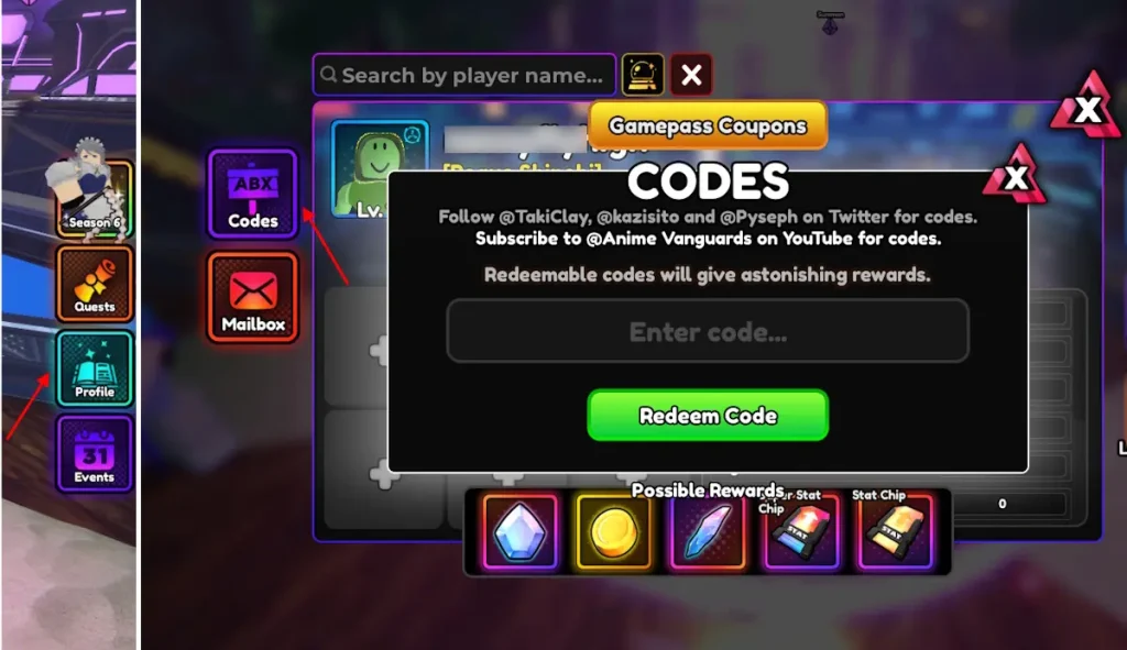 How To Redeem Anime Vanguards Codes