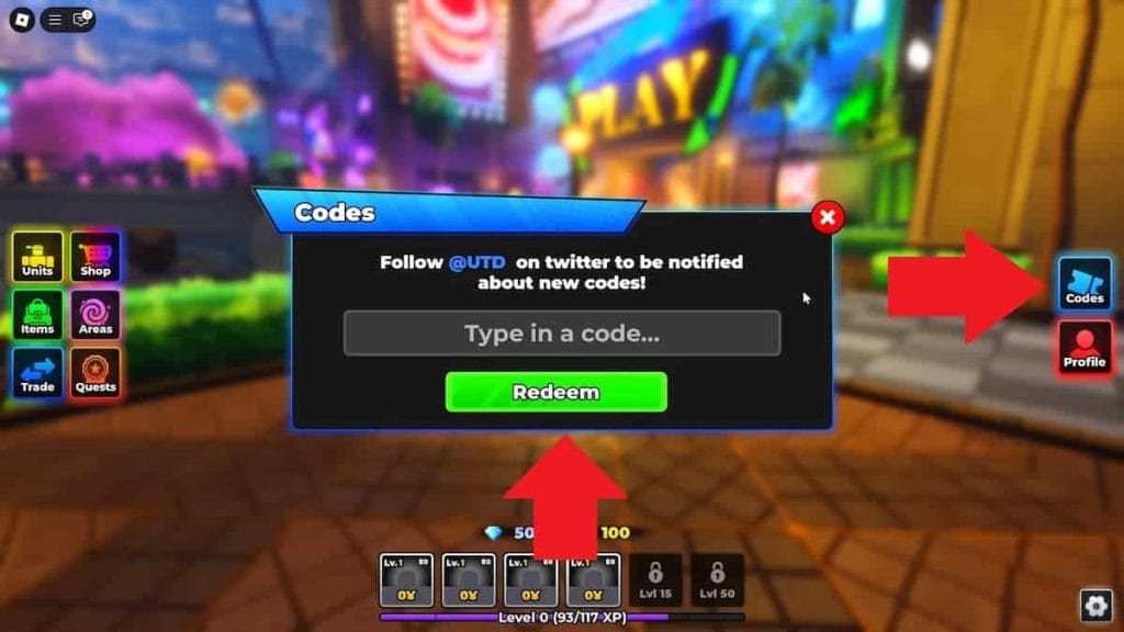How to Redeem Universal Tower Defense X Codes