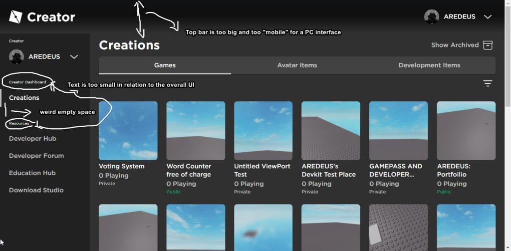 Roblox Creator Dashboard